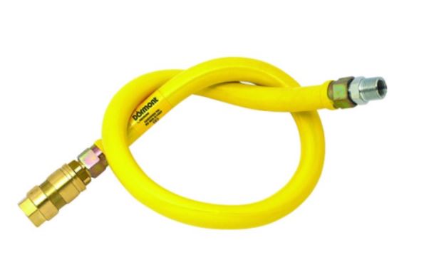 DORMONT 1/2" BSP COMMERCIAL 1000mm CATERING GAS HOSE INCLUDING RESTRAINT KIT Superior Construction comes as standard. Dormont standard hoses are specifically designed and engineered for the commercial food service environment and application. Features & Benefits of Dormont Hoses